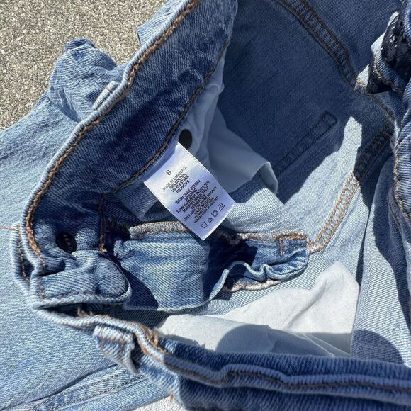 Aeropostale Mom Jeans Womens 8 (26x26.5) Light Blue Mid Rise Denim Festival - Picture 7 of 9